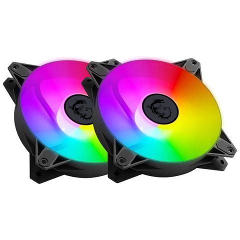 MSI MPG F120 ARGB 120mm Case Fan - 2 Pack (Black)