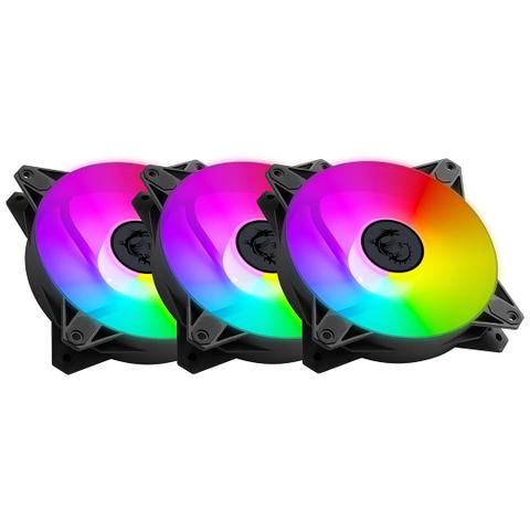 MSI MPG F120 ARGB 120mm Case Fan - 3 Pack (Black)