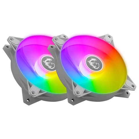 MSI MPG F120 ARGB 120mm Case Fan - 2 Pack (White)