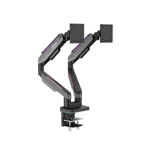 MSI RGB Dual Monitor Economical Spring-Assisted Monitor Arm - 17" - 35"