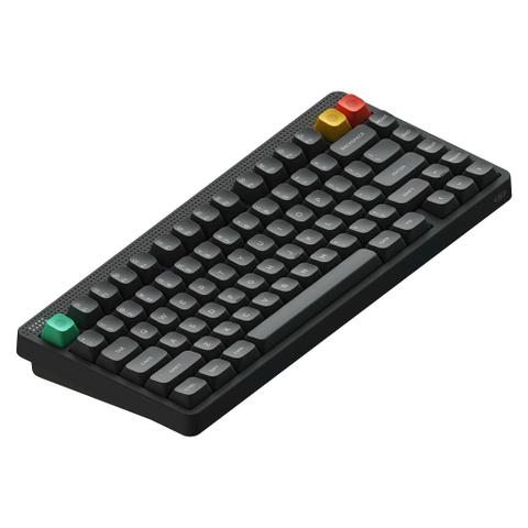NuPhy Node75 Hot-Swappable RGB High-Profile Ink Grey Wireless Mechanical Keyboard - Blush Max Switch