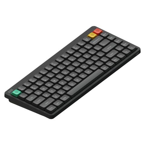 NuPhy Node75 Hot-Swappable RGB Low-Profile Ink Grey Wireless Mechanical Keyboard - Red Nano Switch