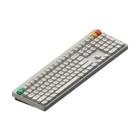 NuPhy Node100 High-Profile Wireless Mechanical Keyboard - Lunar White - Blush Max Switch