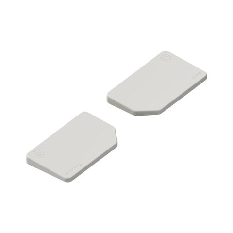 NuPhy Node Series Low-Profile Silicone Wrist Rest - Lunar White