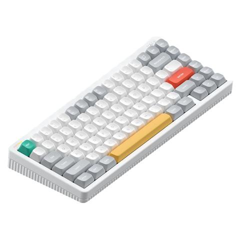 NuPhy Halo75 V2 Hot-Swappable RGB White Wireless Mechanical Keyboard - Blush Max Switch