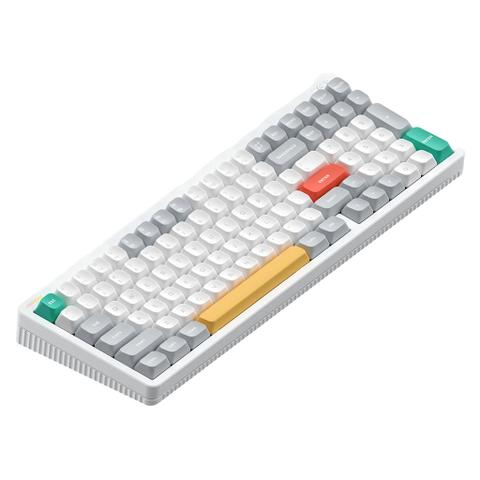 NuPhy Halo96 V2 Hot-Swappable RGB White Wireless Mechanical Keyboard - Red Max Switch