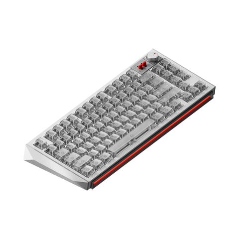 NuPhy WH80 HE Wireless 8K Magnetic Gaming Keyboard - Nova White - Magnetic Jade Dragon N Switch