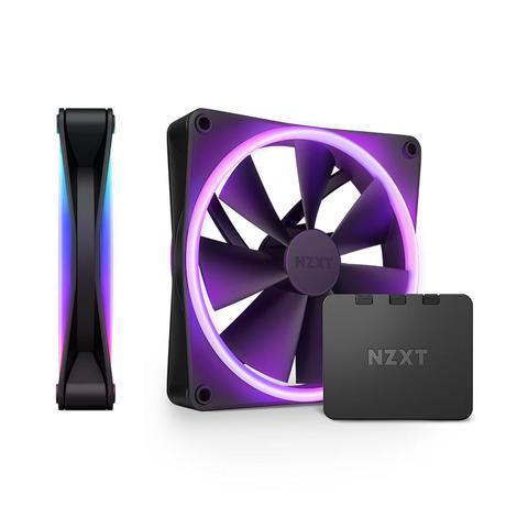 NZXT F140 140mm RGB Duo Dual-Sided RGB Case Fan - 2 Pack (Black)