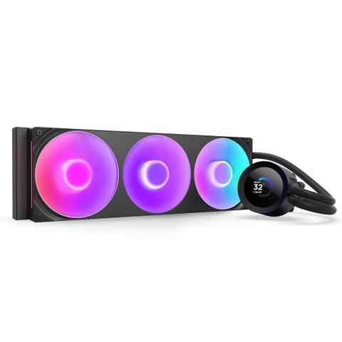 NZXT Kraken Plus RGB 360mm Liquid CPU Cooler - Black