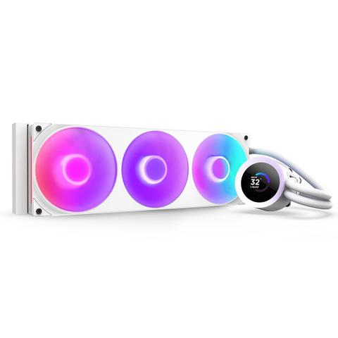 NZXT Kraken Plus RGB 360mm Liquid CPU Cooler - White