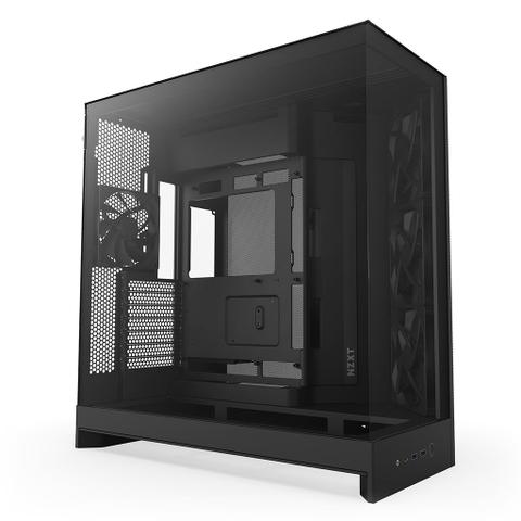 NZXT H9 Flow Tempered Glass Mid-Tower E-ATX Case - Black
