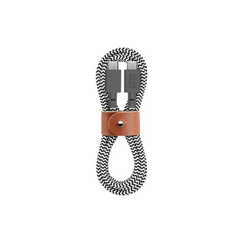 Native Union Belt Cable 1.2m 60W USB-A to USB-C Cable - Zebra