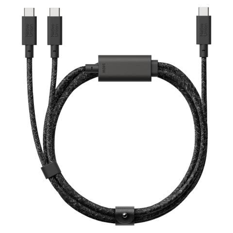 Native Union Belt Cable 2-in-1 2m 140W USB-C to USB-C & USB-C Cable - Cosmos