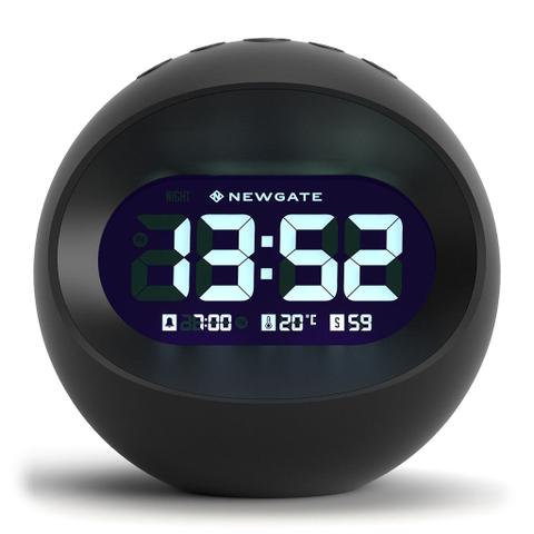 Newgate Centre Of The Earth LCD Alarm Clock - Black