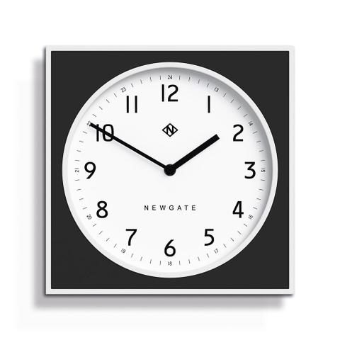 Newgate Burger & Chips Wall Clock - Black