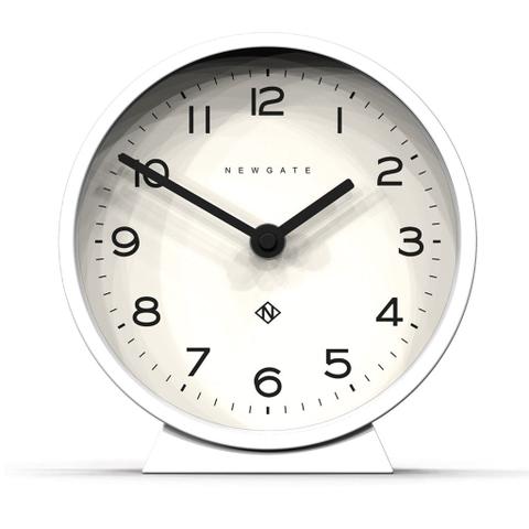 Newgate M Mantel Clock - Pebble White