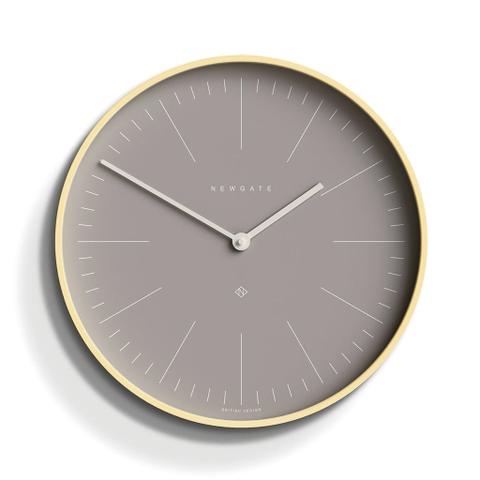 Newgate Mr Clarke Clock - Pale Wood Clay Grey Dial