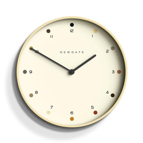 Newgate Mr Clarke Clock - Pale Wood Dot Dial