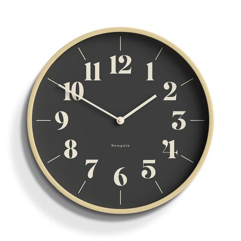 Newgate Mr Clarke Clock - Pale Wood Reverse Hopscotch Dial