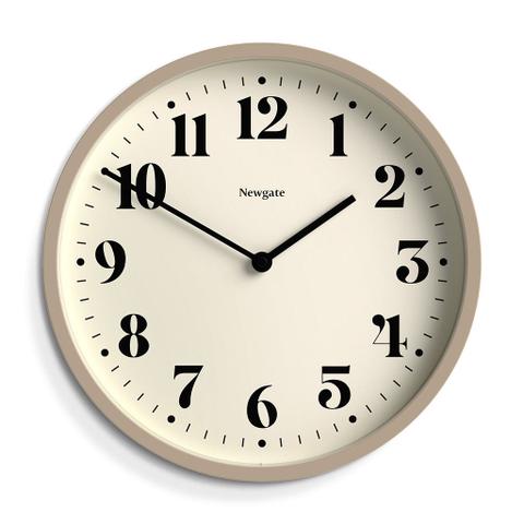 Newgate Number Four Wall Clock - Matte Stone
