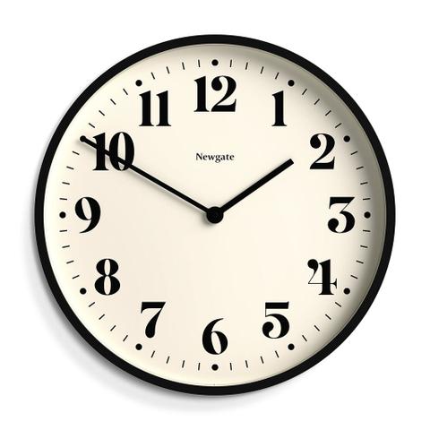 Newgate Number Two Wall Clock - Matte Black