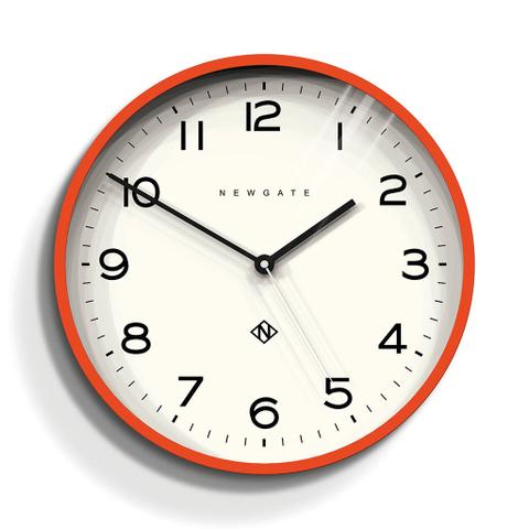 Newgate Number Three Echo Clock - Silicone Orange