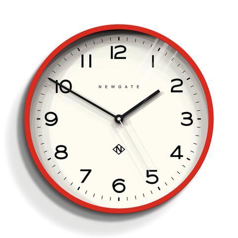 Newgate Number Three Echo Clock - Silicone Red