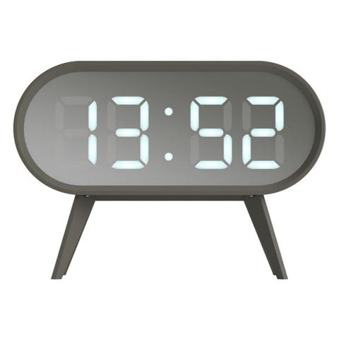 Newgate Space Hotel Cyborg LED Alarm Clock - Grey