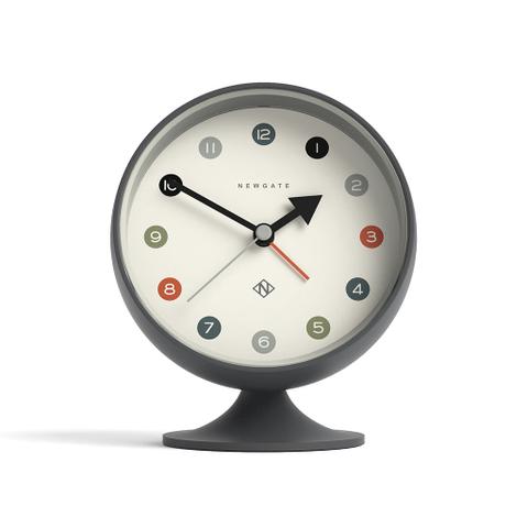Newgate Spheric Alarm Clock - Blizzard Grey