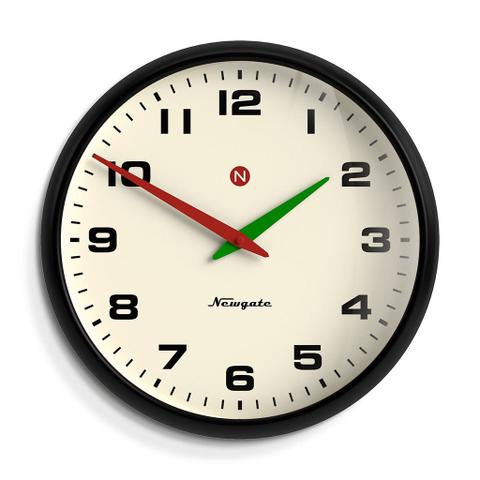 Newgate Superstore Wall Clock Alpha Dial - Black