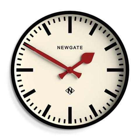 Newgate Universal Wall Clock Railway Dial - Black