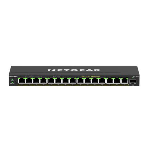 Netgear 16-Port High-Power PoE+ Gigabit Ethernet Plus Switch (231W) with 1 SFP Port