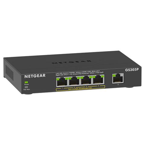 Netgear GS305P 5-Port Gigabit Ethernet Unmanaged PoE Switch