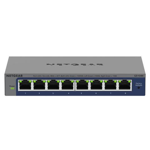 Netgear GS108E 8-Port Ethernet Easy Smart Managed Switch