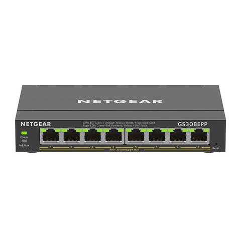 Netgear GS308EPP 8-Port Gigabit Ethernet PoE+ Plus Switch