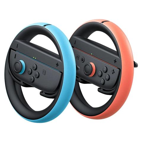 Nintendo Switch 2 Joy Con 2 Wheel Pair (Light Blue / Light Red)