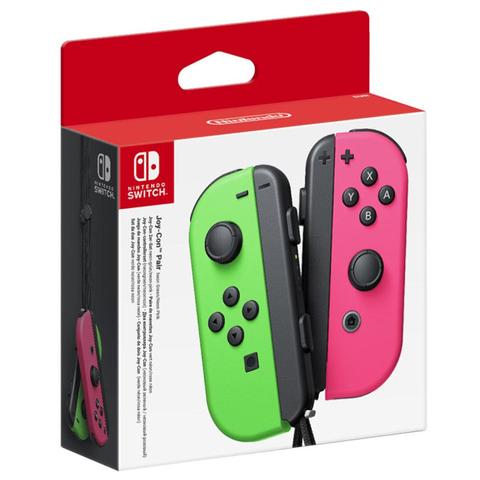 Nintendo Switch Joy Con Neon Green and Neon Pink Pair