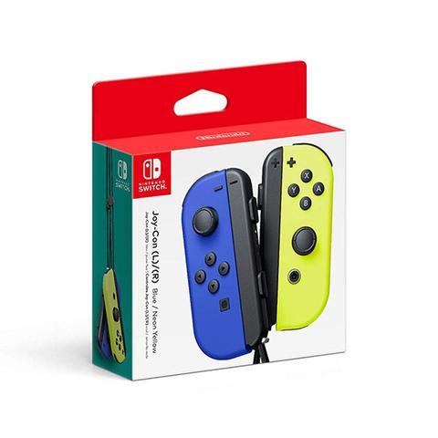 Nintendo Switch Joy Con Blue and Neon Yellow Pair