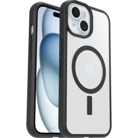 OtterBox React MagSafe Apple iPhone 16e/15/14/13 (6.1") Case - Black Crystal