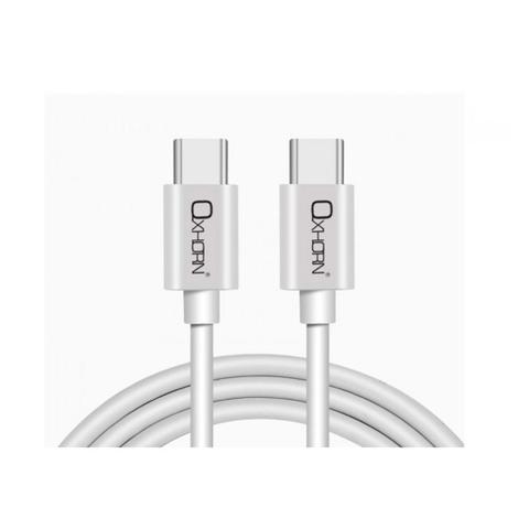 Oxhorn 1m 100W USB-C to USB-C Charging Cable - White