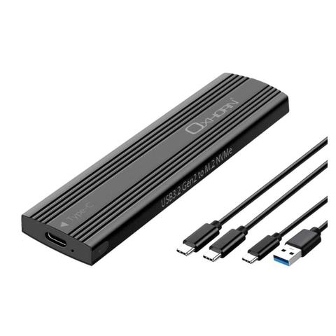 Oxhorn UM-311B USB-C 3.2 Gen 2 M.2 NVMe Aluminium Enclosure - Black