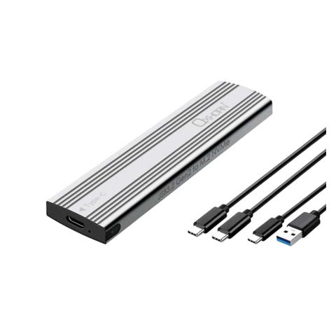 Oxhorn UM-311S USB-C 3.2 Gen 2 M.2 NVMe Aluminium Enclosure - Silver