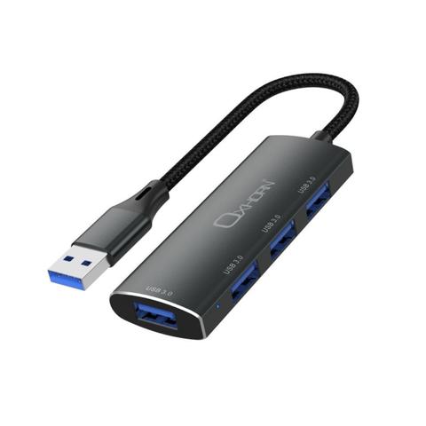 Oxhorn USB 3.0 Type-A Male to USB 3.0 Type-A Female 4 Port Hub