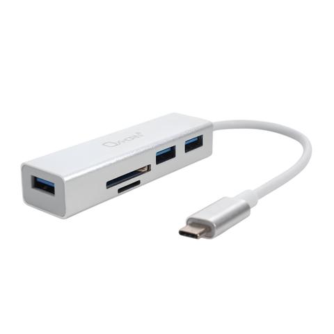 Oxhorn USB Type-C to USB 3.0 Hub with SD & MicroSD Card Reader
