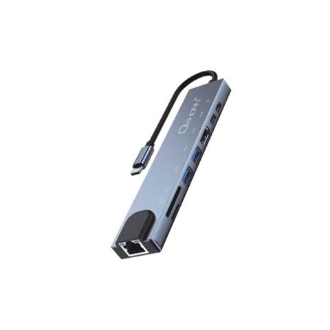 Oxhorn SuperSpeed 8 in 1 USB C to HDTV Adapter Hub