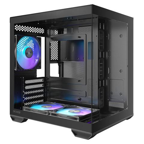 OKINOS Mirage 4 ARGB Micro ATX Case - Black