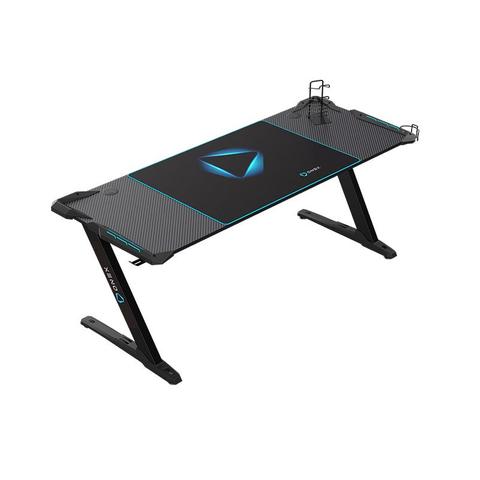 ONEX GD1600Z-RGB 60" Z Shaped Large Gaming Desk w/ RGB LED Lights