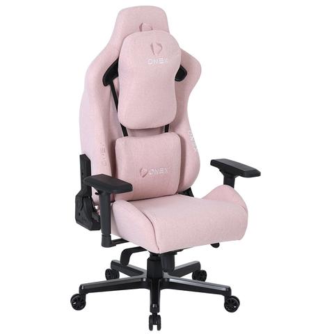 ONEX EV12 Evolution Premium Fabric Edition Gaming Chair - Pink