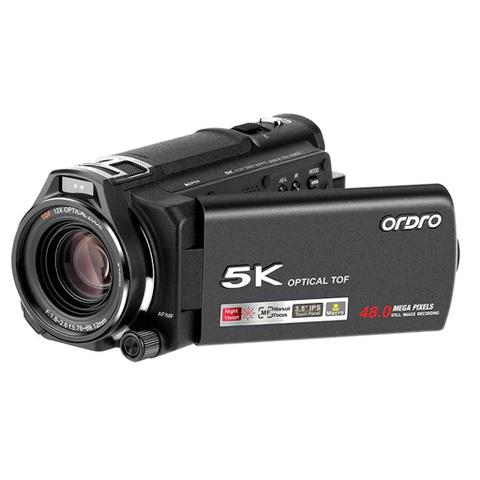 ORDRO XV80 5K 12X Optical Zoom Handycam Handheld Camera