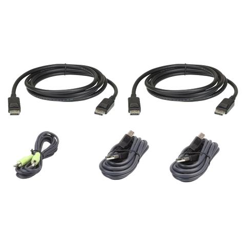 ATEN 1.8m USB DisplayPort Dual Display Secure KVM Cable Kit